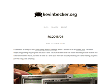 Tablet Screenshot of kevinbecker.org