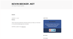 Desktop Screenshot of kevinbecker.net