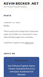 Mobile Screenshot of kevinbecker.net
