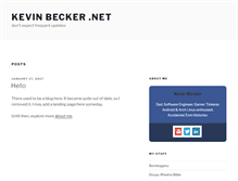 Tablet Screenshot of kevinbecker.net